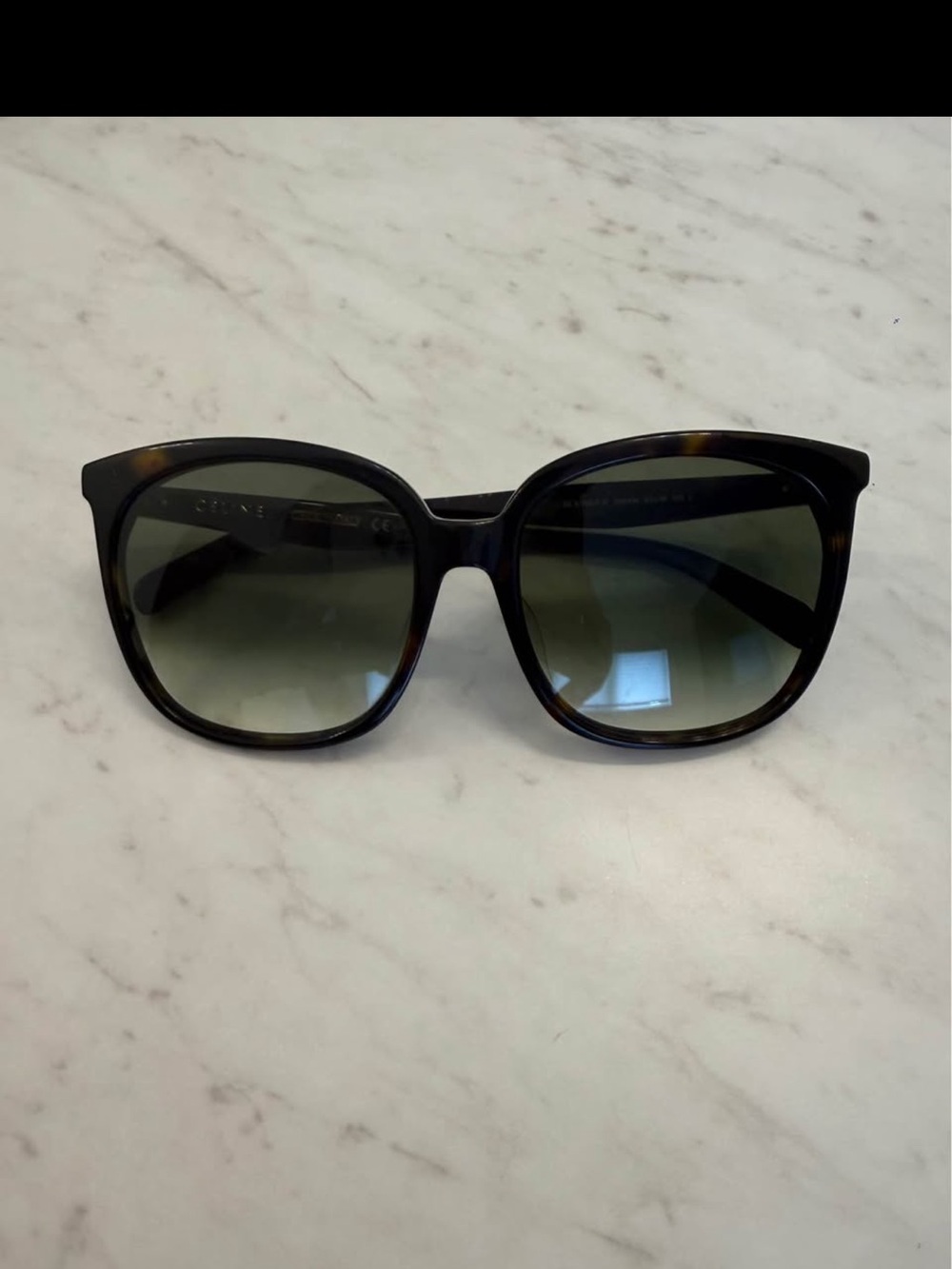Celine Tortoiseshell Black Gradient Lens Women's Sunglasses
